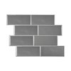 Smart Tiles 8.38 in. W X 11.56 in. L Gray Mosaic Vinyl Adhesive Wall Tile 4 pc SM1064-4